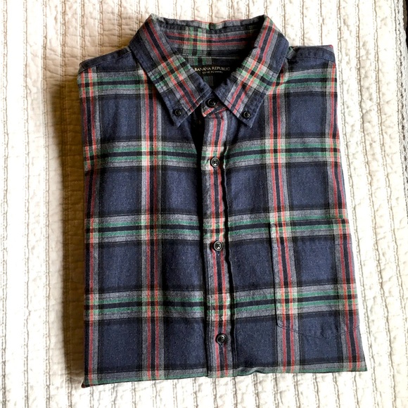 Banana Republic Other - Banana Republic Plaid Flannel Button Down - Lg
